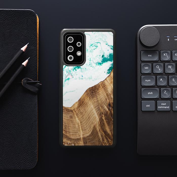 Samsung Galaxy A72 5G Handyhülle aus Harz und Holz - SYNERGY#C14
