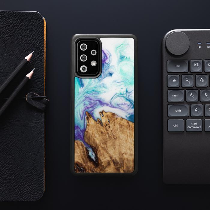 Samsung Galaxy A72 5G Handyhülle aus Harz und Holz - SYNERGY#C17