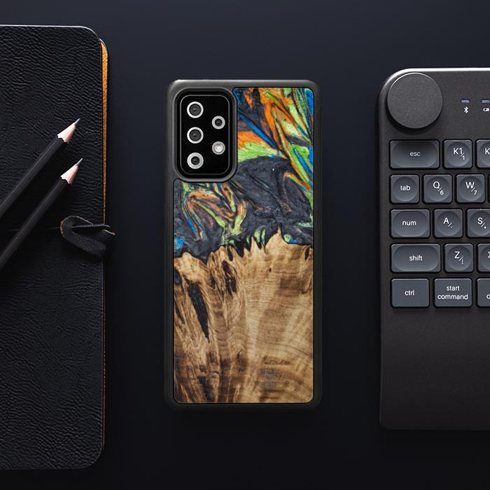 Samsung Galaxy A72 5G Handyhülle aus Harz und Holz - SYNERGY#C22