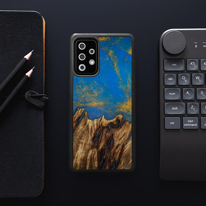 Samsung Galaxy A72 5G Handyhülle aus Harz und Holz - SYNERGY#C43