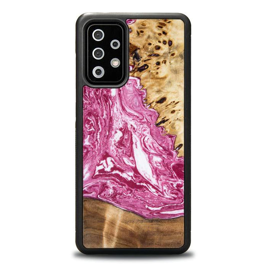 Samsung Galaxy A72 5G Handyhülle aus Harz und Holz - Synergy#129