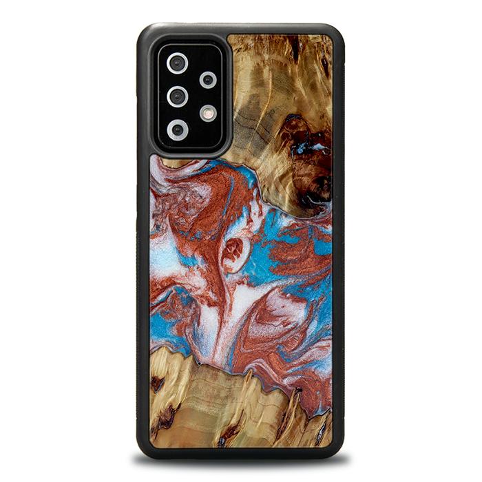 Samsung Galaxy A72 5G Handyhülle aus Harz und Holz - Synergy#D103