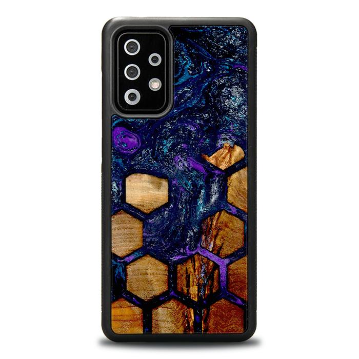 Samsung Galaxy A72 5G Handyhülle aus Harz und Holz - Synergy#D105
