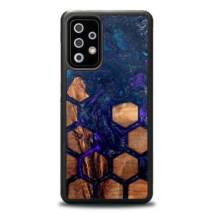 Samsung Galaxy A72 5G Handyhülle aus Harz und Holz - Synergy#D106