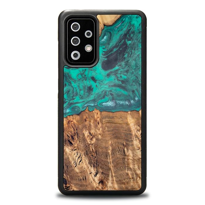 Samsung Galaxy A72 5G Handyhülle aus Harz und Holz - Synergy#D108