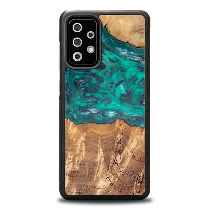 Samsung Galaxy A72 5G Handyhülle aus Harz und Holz - Synergy#D109