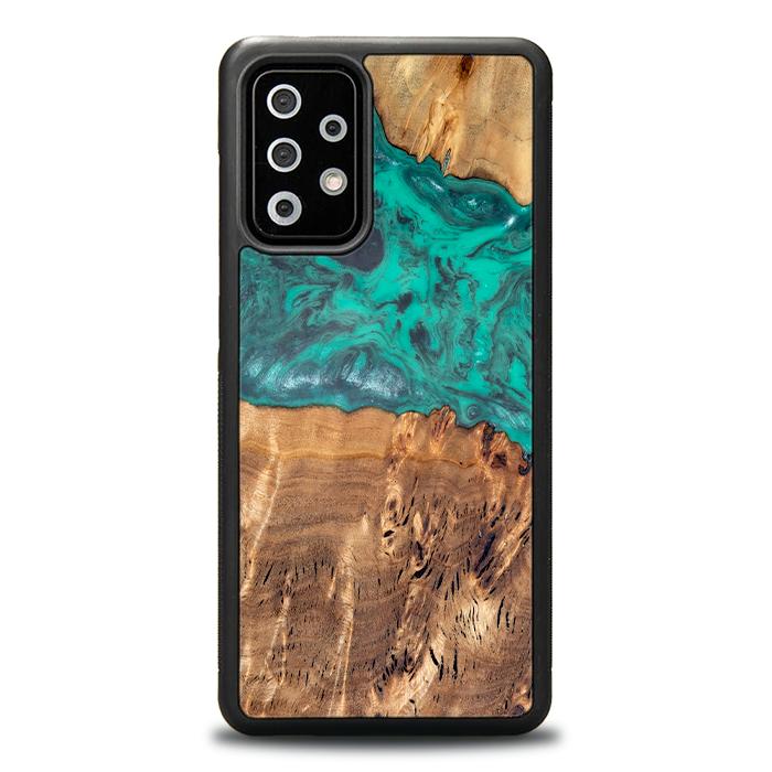 Samsung Galaxy A72 5G Handyhülle aus Harz und Holz - Synergy#D111