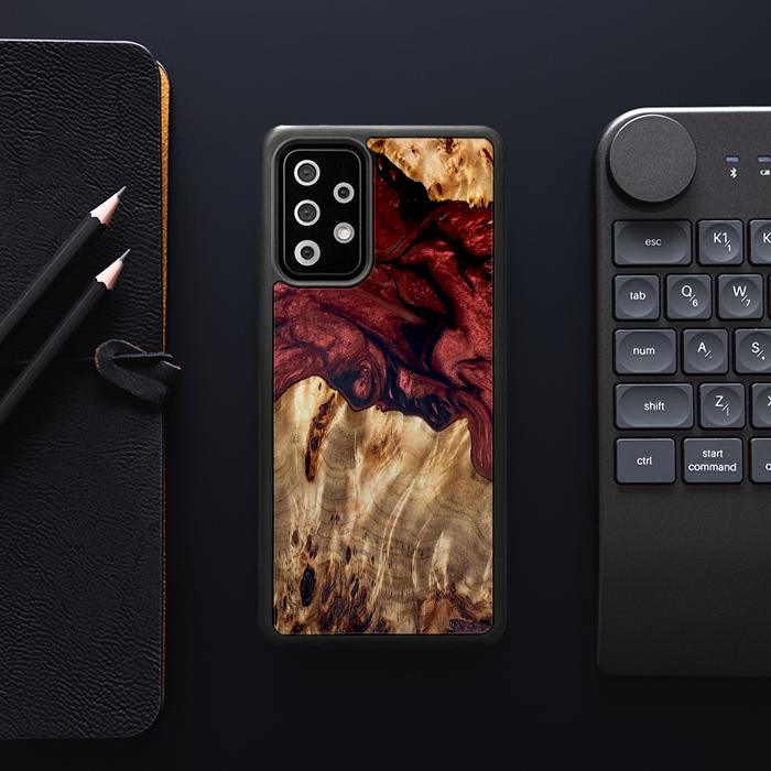 Samsung Galaxy A72 5G Handyhülle aus Harz und Holz - Synergy#D121