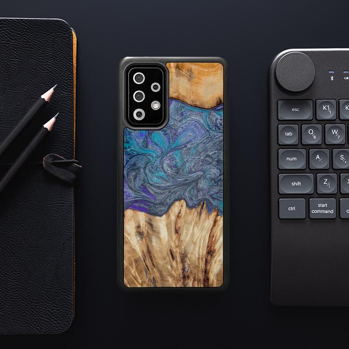 Samsung Galaxy A72 5G Handyhülle aus Harz und Holz - Synergy#D132