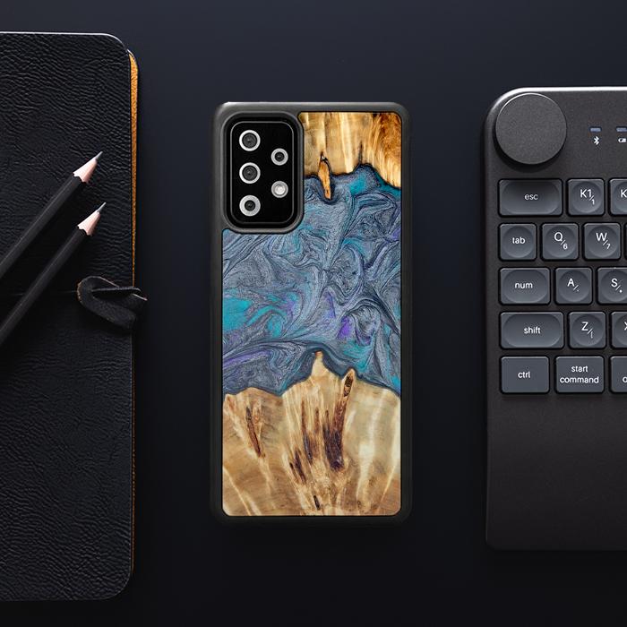 Samsung Galaxy A72 5G Handyhülle aus Harz und Holz - Synergy#D135
