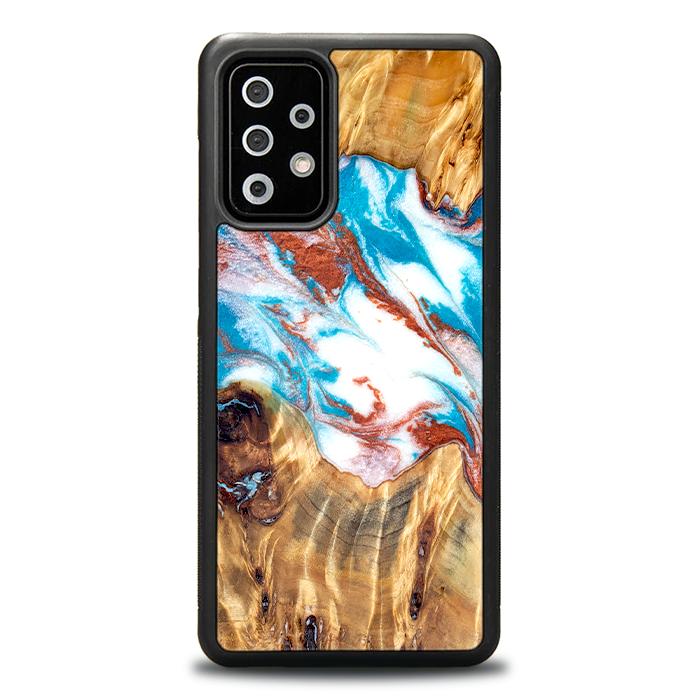 Samsung Galaxy A72 5G Handyhülle aus Harz und Holz - Synergy#D137