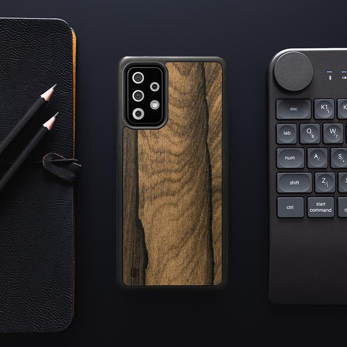 Samsung Galaxy A72 5G Handyhülle aus Holz - Ziricote