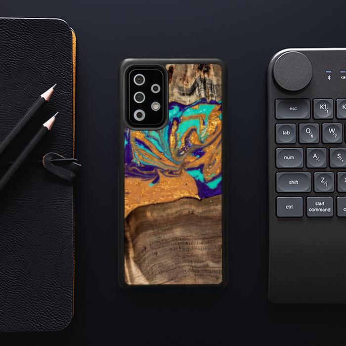 Samsung Galaxy A73 5G Handyhülle aus Harz und Holz - SYNERGY#A122