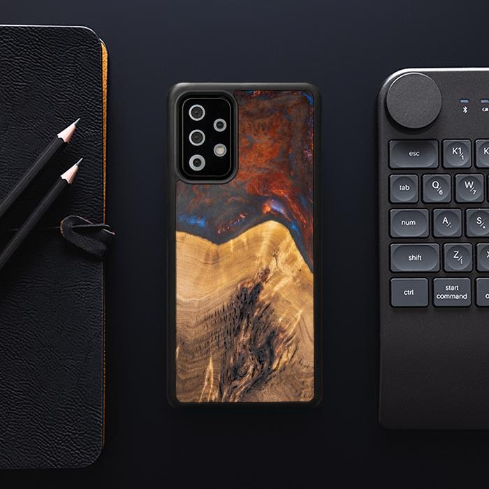 Samsung Galaxy A73 5G Handyhülle aus Harz und Holz - SYNERGY#A21