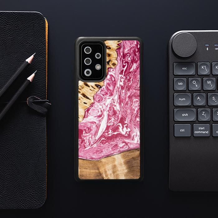 Samsung Galaxy A73 5G Handyhülle aus Harz und Holz - SYNERGY#A99
