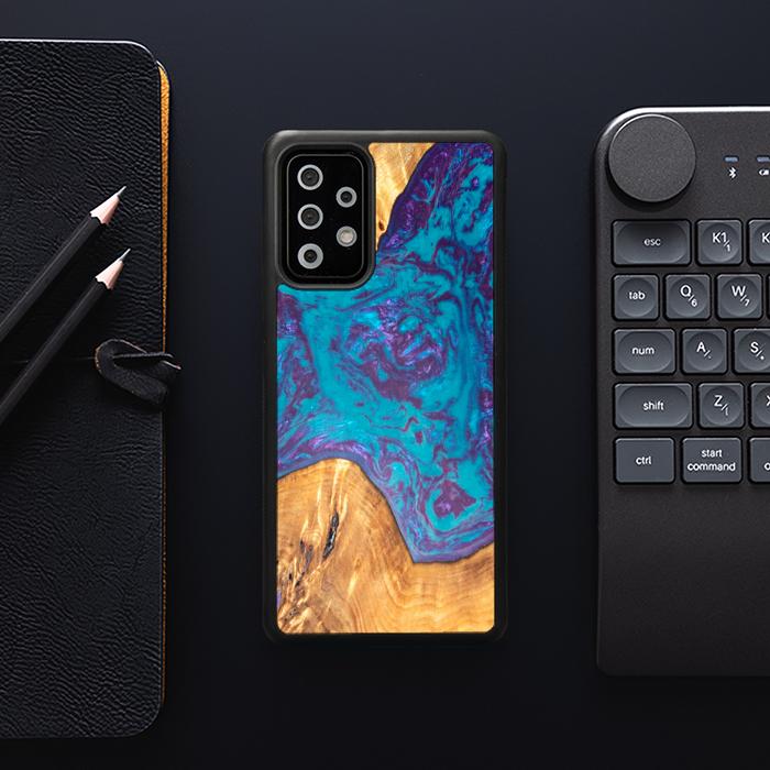 Samsung Galaxy A73 5G Handyhülle aus Harz und Holz - SYNERGY#B25