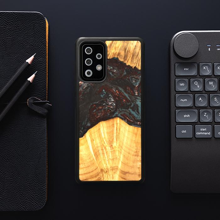 Samsung Galaxy A73 5G Handyhülle aus Harz und Holz - SYNERGY#B42