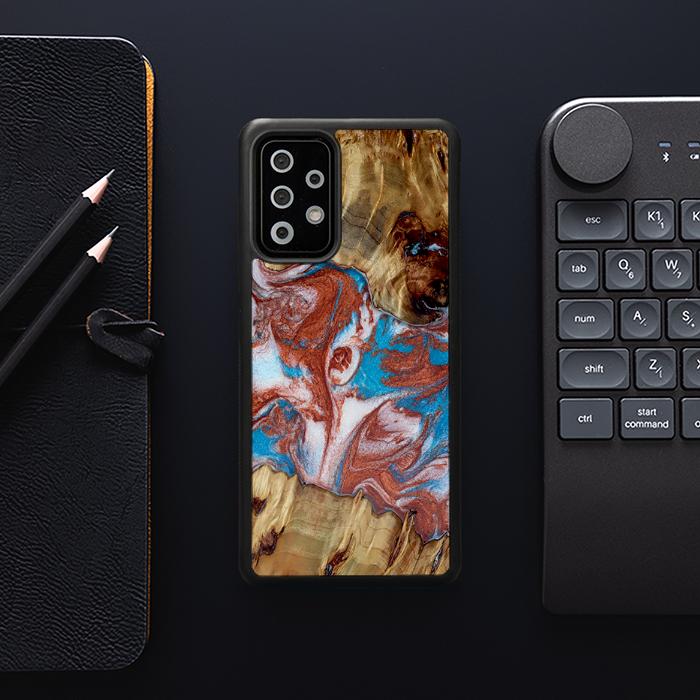 Samsung Galaxy A73 5G Handyhülle aus Harz und Holz - Synergy#D103