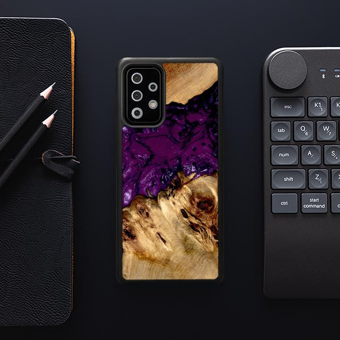 Samsung Galaxy A73 5G Handyhülle aus Harz und Holz - Synergy#D113