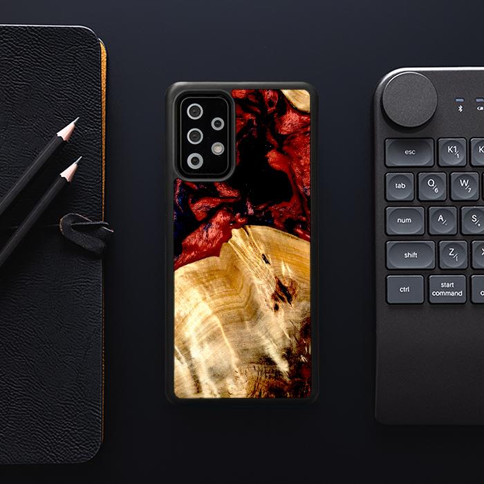 Samsung Galaxy A73 5G Handyhülle aus Harz und Holz - Synergy#D117