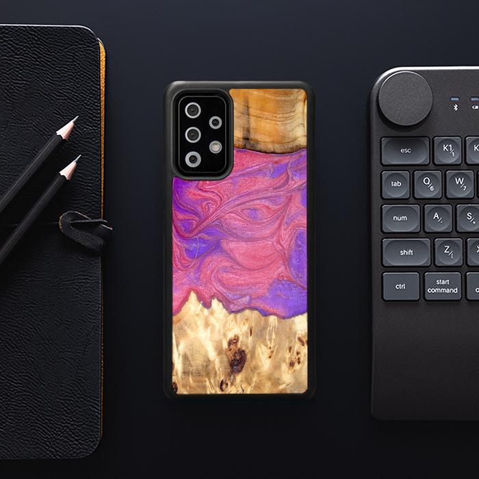 Samsung Galaxy A73 5G Handyhülle aus Harz und Holz - Synergy#D136