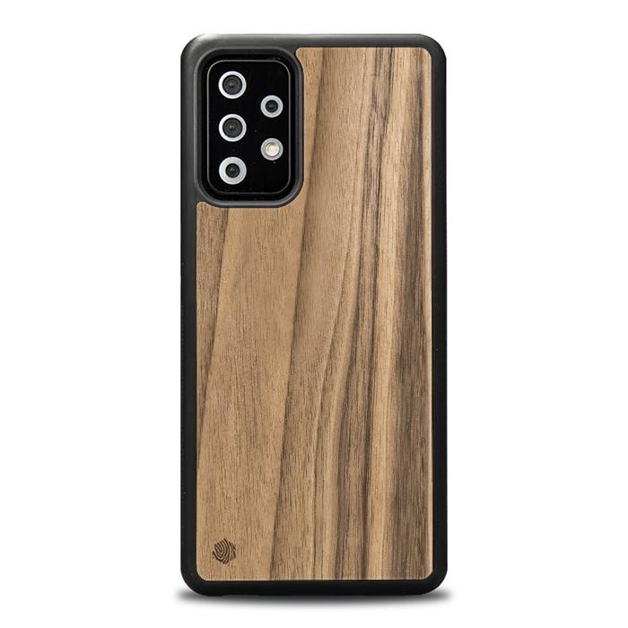 Samsung Galaxy A73 5G Handyhülle aus Holz - Nussbaum