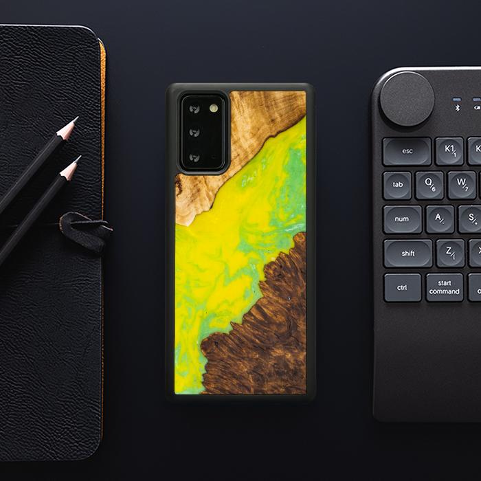 Samsung Galaxy NOTE 20 Handyhülle aus Harz und Holz - SYNERGY#A12
