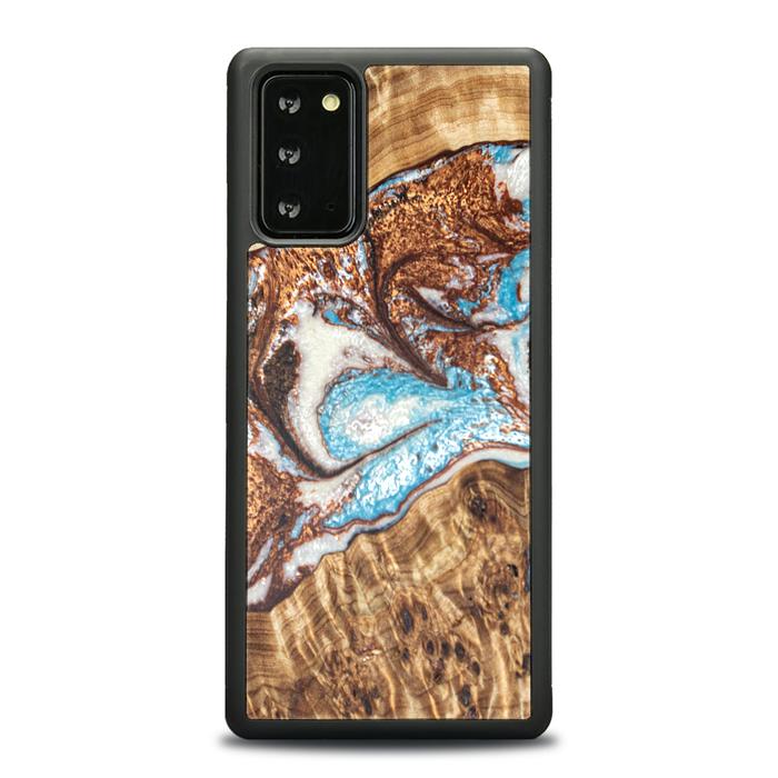 Samsung Galaxy NOTE 20 Handyhülle aus Harz und Holz - Synergy#B11