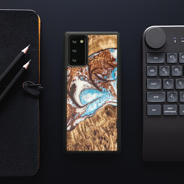 Samsung Galaxy NOTE 20 Handyhülle aus Harz und Holz - Synergy#B11
