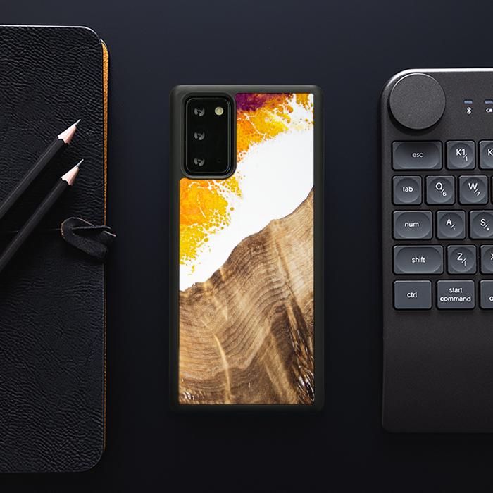 Samsung Galaxy NOTE 20 Handyhülle aus Harz und Holz - Synergy#C28