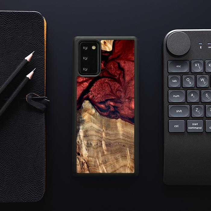 Samsung Galaxy NOTE 20 Handyhülle aus Harz und Holz - Synergy#D122