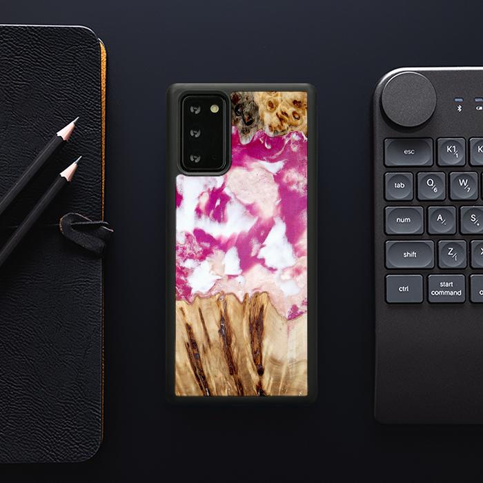 Samsung Galaxy NOTE 20 Handyhülle aus Harz und Holz - Synergy#D124