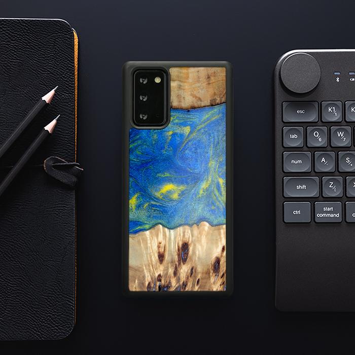 Samsung Galaxy NOTE 20 Handyhülle aus Harz und Holz - Synergy#D128