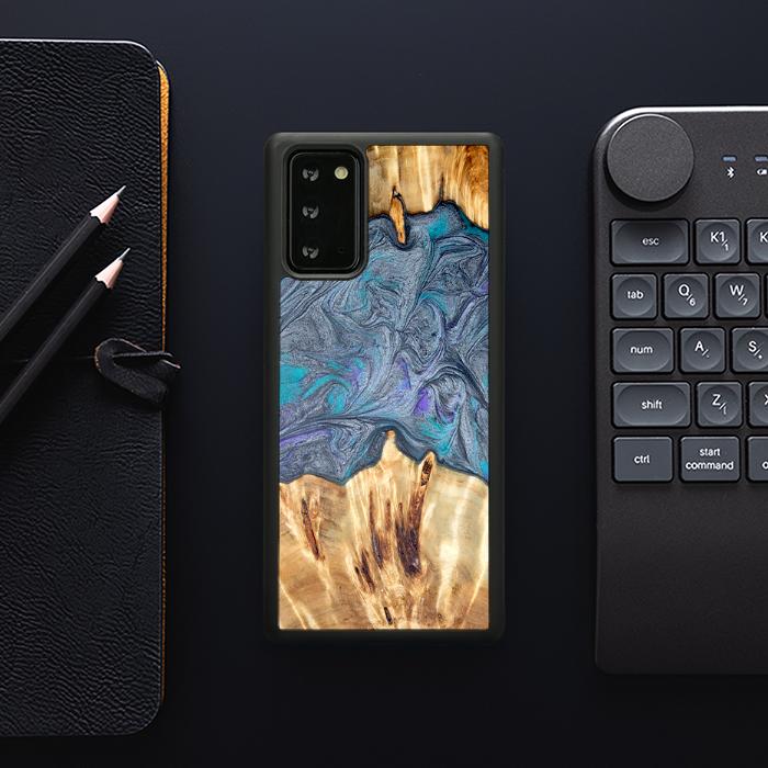 Samsung Galaxy NOTE 20 Handyhülle aus Harz und Holz - Synergy#D135