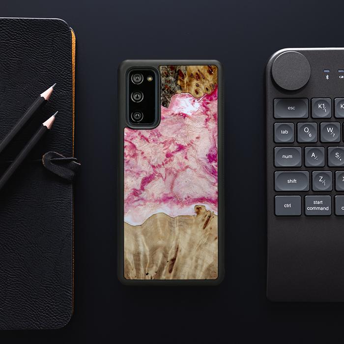 Samsung Galaxy S20 FE Handyhülle aus Harz und Holz - Synergy#D101