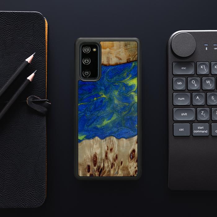 Samsung Galaxy S20 FE Handyhülle aus Harz und Holz - Synergy#D102