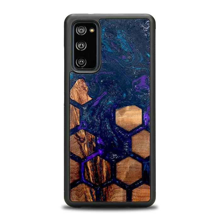 Samsung Galaxy S20 FE Handyhülle aus Harz und Holz - Synergy#D106