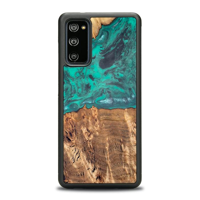 Samsung Galaxy S20 FE Handyhülle aus Harz und Holz - Synergy#D108