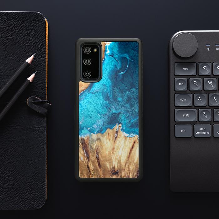 Samsung Galaxy S20 FE Handyhülle aus Harz und Holz - Synergy#D115