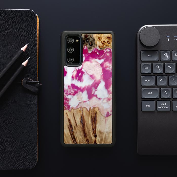 Samsung Galaxy S20 FE Handyhülle aus Harz und Holz - Synergy#D124