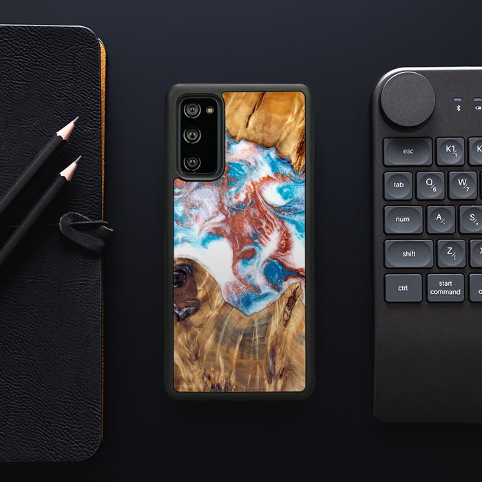 Samsung Galaxy S20 FE Handyhülle aus Harz und Holz - Synergy#D125