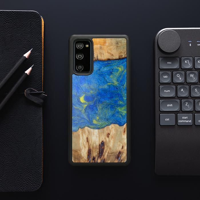 Samsung Galaxy S20 FE Handyhülle aus Harz und Holz - Synergy#D131