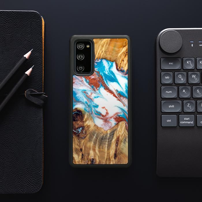 Samsung Galaxy S20 FE Handyhülle aus Harz und Holz - Synergy#D137