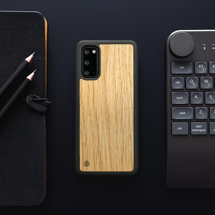 Samsung Galaxy S20 Handyhülle aus Holz - Eiche