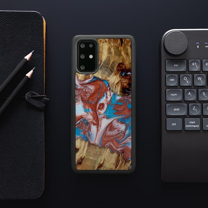 Samsung Galaxy S20 Plus Handyhülle aus Harz und Holz - Synergy#D103