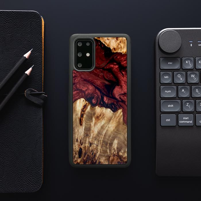 Samsung Galaxy S20 Plus Handyhülle aus Harz und Holz - Synergy#D121