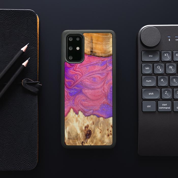 Samsung Galaxy S20 Plus Handyhülle aus Harz und Holz - Synergy#D136