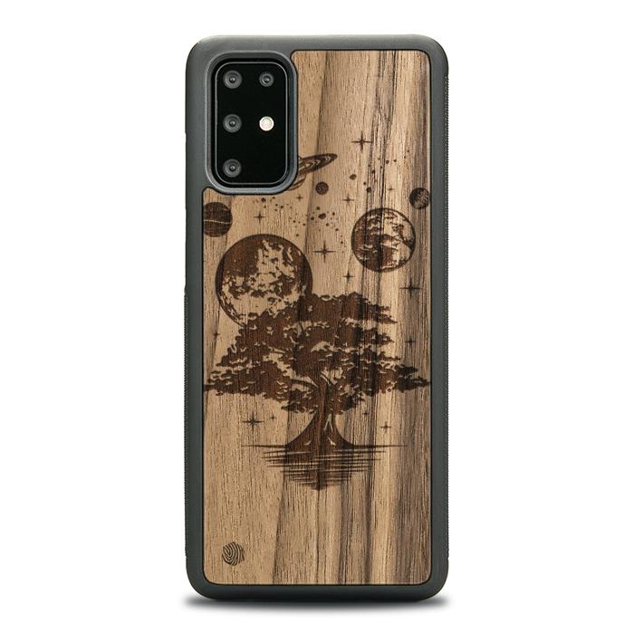 Samsung Galaxy S20 Plus Handyhülle aus Holz - Galactic Garden