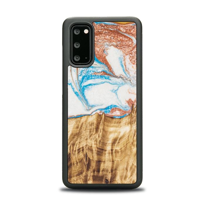 Samsung Galaxy S20 Handyhülle aus Harz und Holz - SYNERGY#47