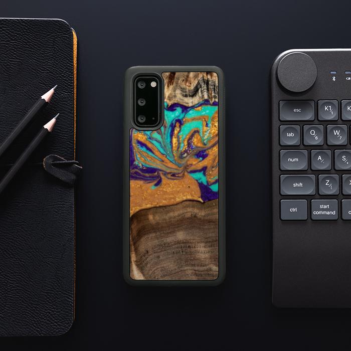 Samsung Galaxy S20 Handyhülle aus Harz und Holz - SYNERGY#A122